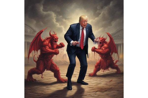 TRUMP FIGHTS WITH HIS DEMONS
