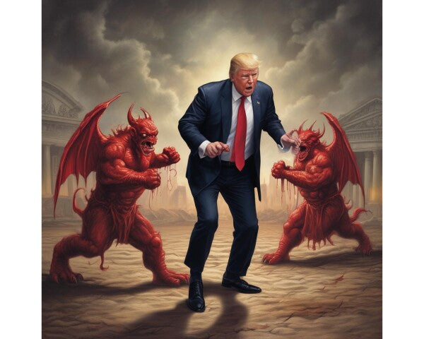 TRUMP FIGHTS WITH HIS DEMONS