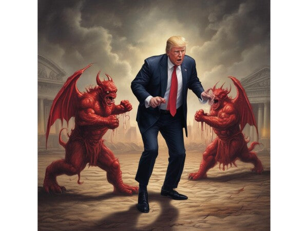 TRUMP FIGHTS WITH HIS DEMONS