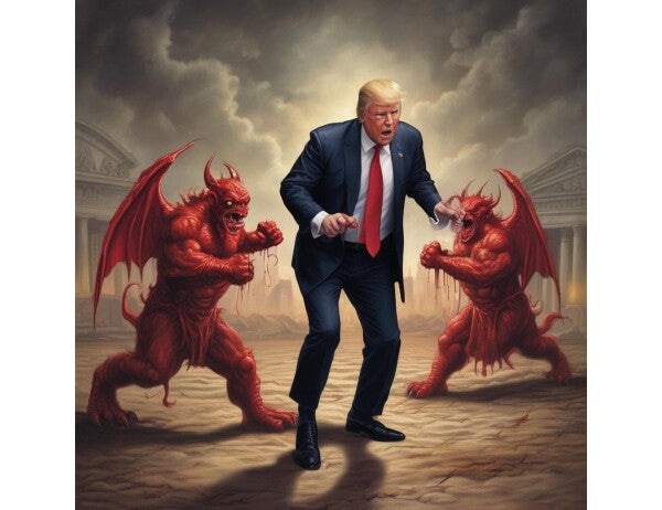 TRUMP FIGHTS WITH HIS DEMONS