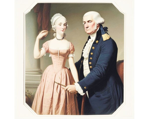 TRUMP MEETS GEORGE WASHINGTON'S WIFE -- ONE -- Posters/Wall Art