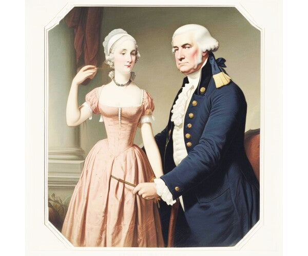 TRUMP MEETS GEORGE WASHINGTON'S WIFE -- ONE -- Posters/Wall Art