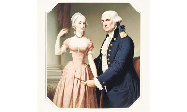 TRUMP MEETS GEORGE WASHINGTON'S WIFE -- ONE -- Posters/Wall Art