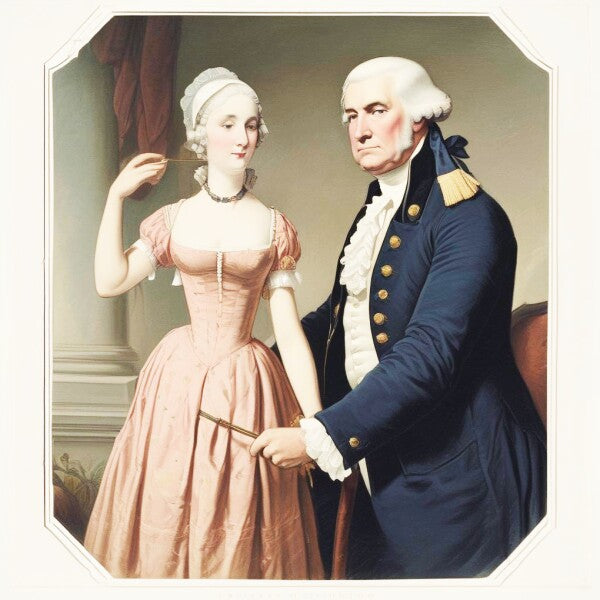TRUMP MEETS GEORGE WASHINGTON'S WIFE -- ONE -- Posters/Wall Art