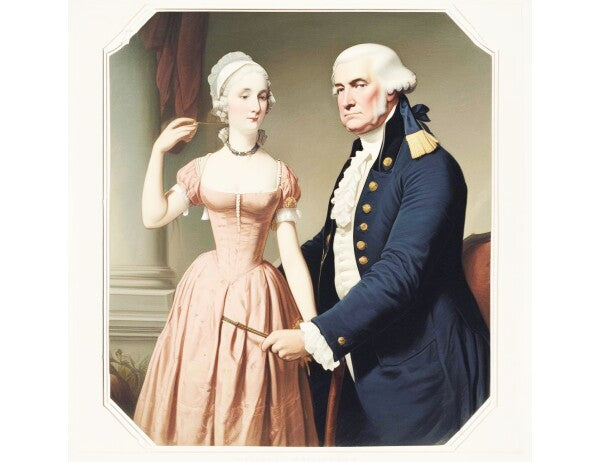 TRUMP MEETS GEORGE WASHINGTON'S WIFE -- ONE -- Posters/Wall Art