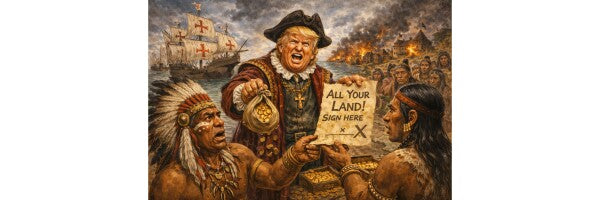 TRUMP CONS THE INDIANS OUT OF THEIR LAND