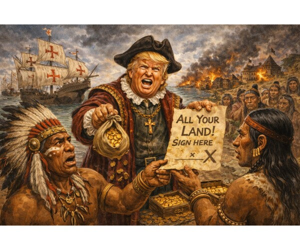 TRUMP CONS THE INDIANS OUT OF THEIR LAND