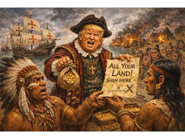 TRUMP CONS THE INDIANS OUT OF THEIR LAND