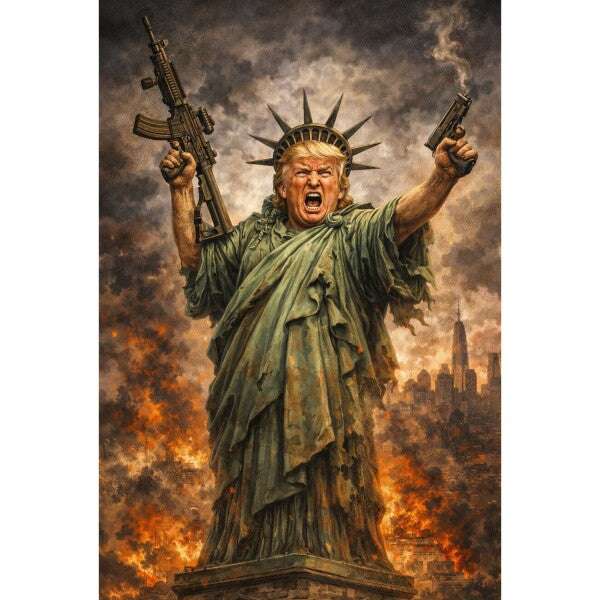 WALL ART TWO--TRUMP AS THE NEW STATUE OF LIBERTY--Wall Art--ONE