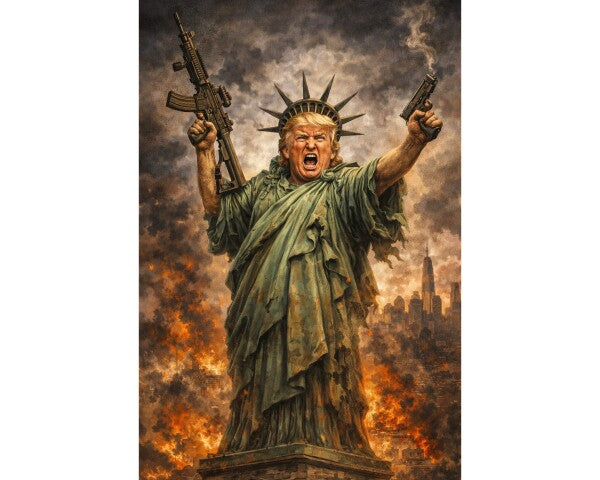 WALL ART TWO--TRUMP AS THE NEW STATUE OF LIBERTY--Wall Art--ONE