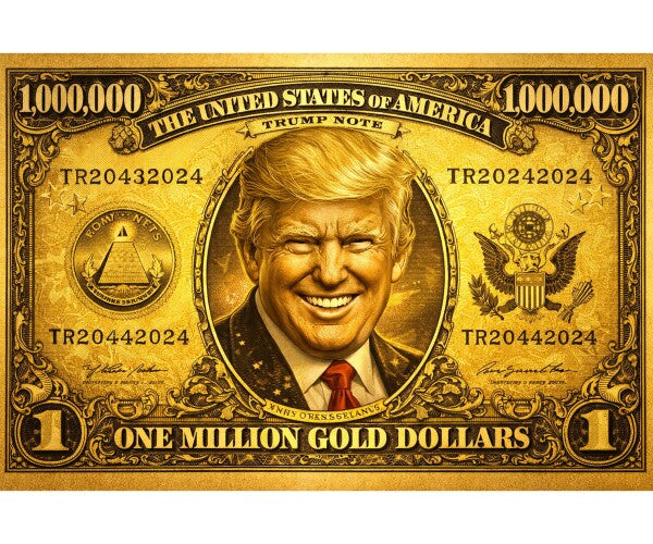 WALL ART/POSTERS--TRUMP ON DOLLAR BILL--ONE