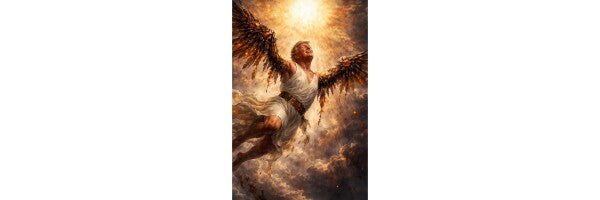 WALL ART/POSTERS--TRUMP AS ICARUS--WITH MELTING WINGS--ONE