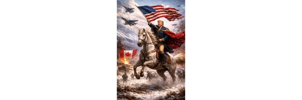 WALL ART/POSTERS--TRUMP ATTACKS CANADA--ONE