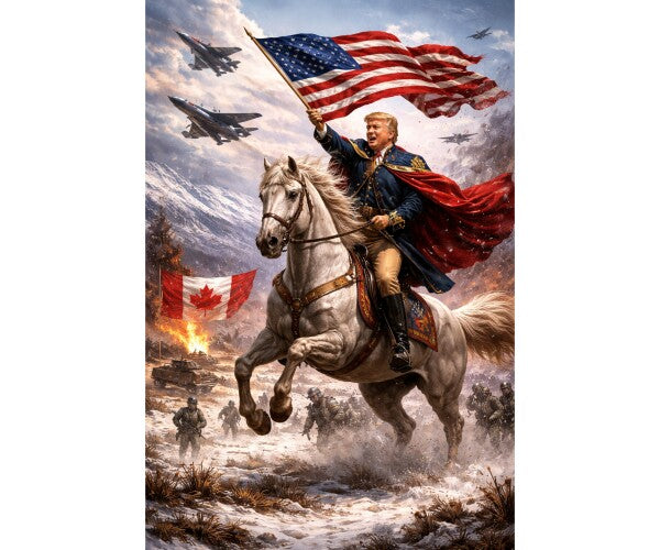 WALL ART/POSTERS--TRUMP ATTACKS CANADA--ONE