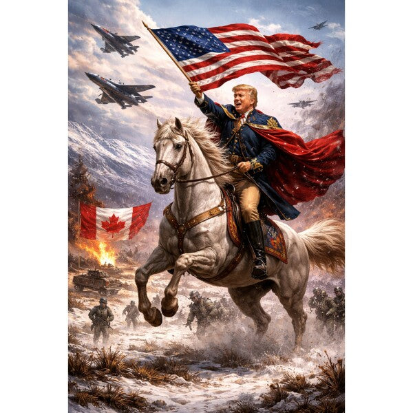 WALL ART/POSTERS--TRUMP ATTACKS CANADA--ONE