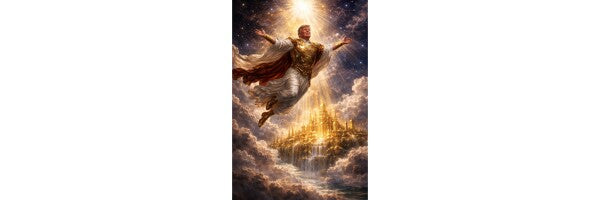 WALL ART/POSTERS--TRUMP SOARS ABOVE HIS KINGDOM IN THE SKY--ONE