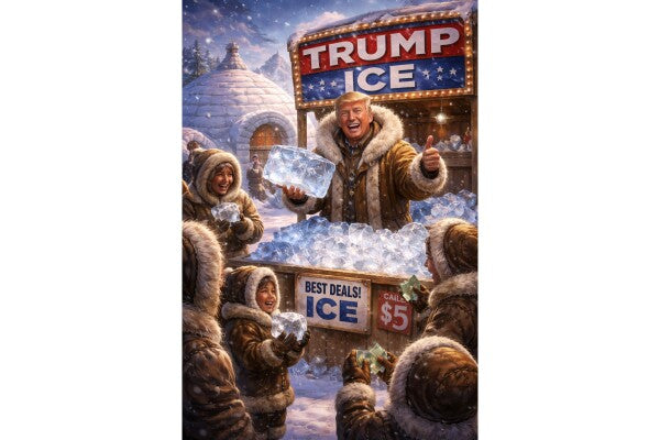 WALL ART/POSTERS--TRUMP MEETS THE ESKIMOS--ONE