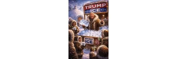 WALL ART/POSTERS--TRUMP MEETS THE ESKIMOS--ONE