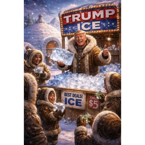 WALL ART/POSTERS--TRUMP MEETS THE ESKIMOS--ONE