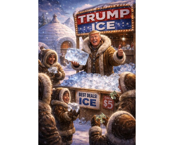 WALL ART/POSTERS--TRUMP MEETS THE ESKIMOS--ONE
