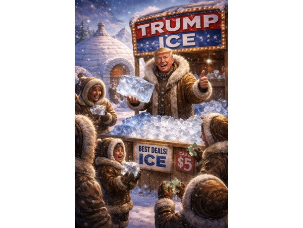 WALL ART/POSTERS--TRUMP MEETS THE ESKIMOS--ONE