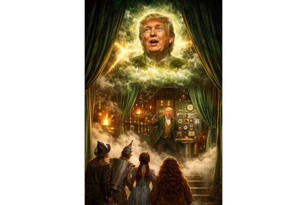 WALL ART/POSTERS--TRUMP AS THE MASTER WIZARD--ONE