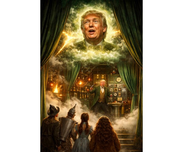 WALL ART/POSTERS--TRUMP AS THE MASTER WIZARD--ONE