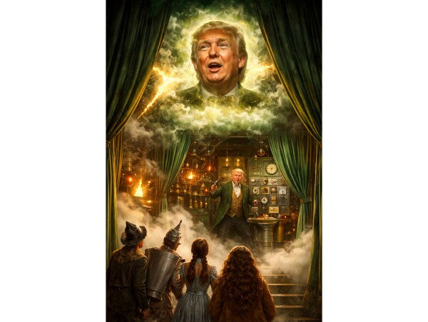 WALL ART/POSTERS--TRUMP AS THE MASTER WIZARD--ONE