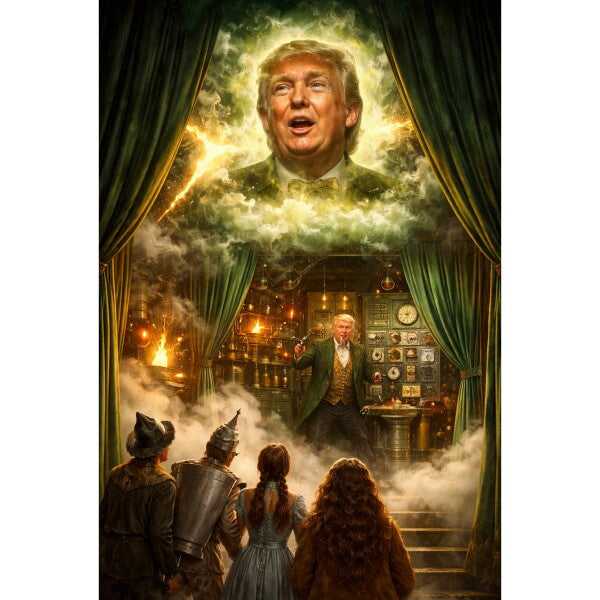 WALL ART/POSTERS--TRUMP AS THE MASTER WIZARD--ONE