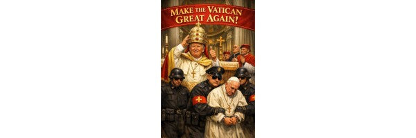 WALL ART/POSTERS--TRUMP MEETS THE POPE--ONE