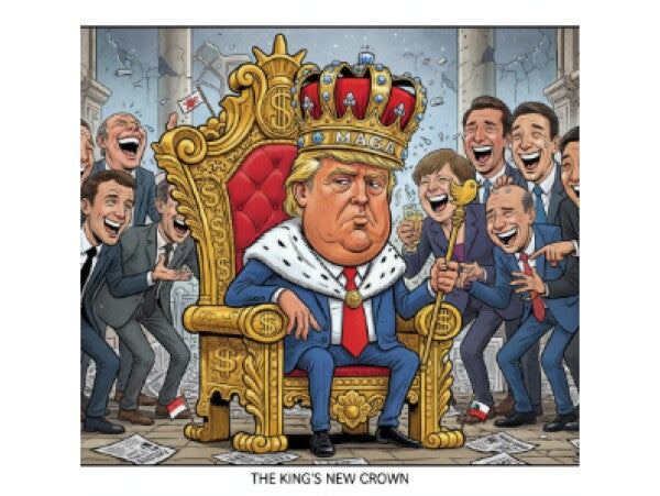TRUMP THE AMERICAN KING--POSTERS/WALL ART--ONE