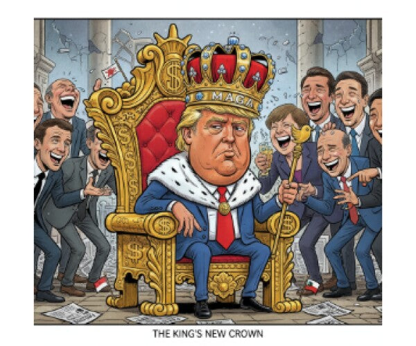 TRUMP THE AMERICAN KING--POSTERS/WALL ART--ONE